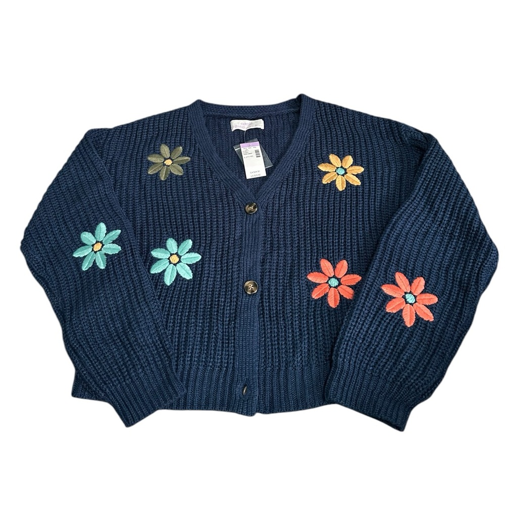 Floral Embroidered Cardigan